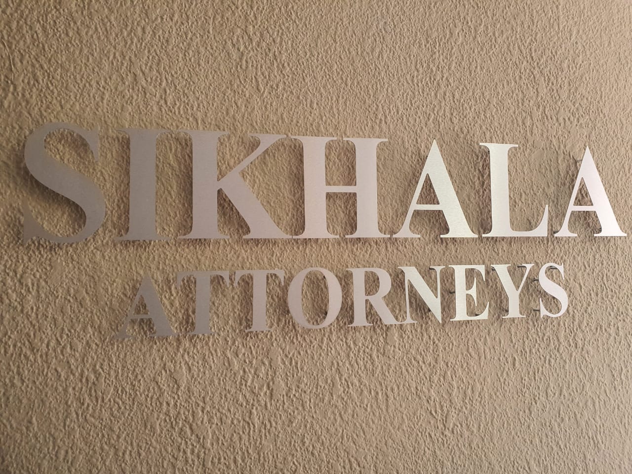 Sikhala Attorneys office signage